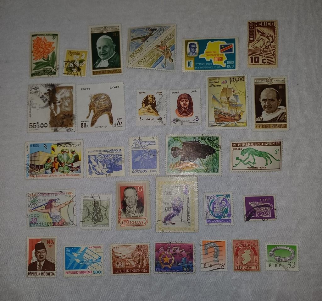 Postzegels uit verschillende landen, Enlèvement ou Envoi, Autres pays, Affranchi