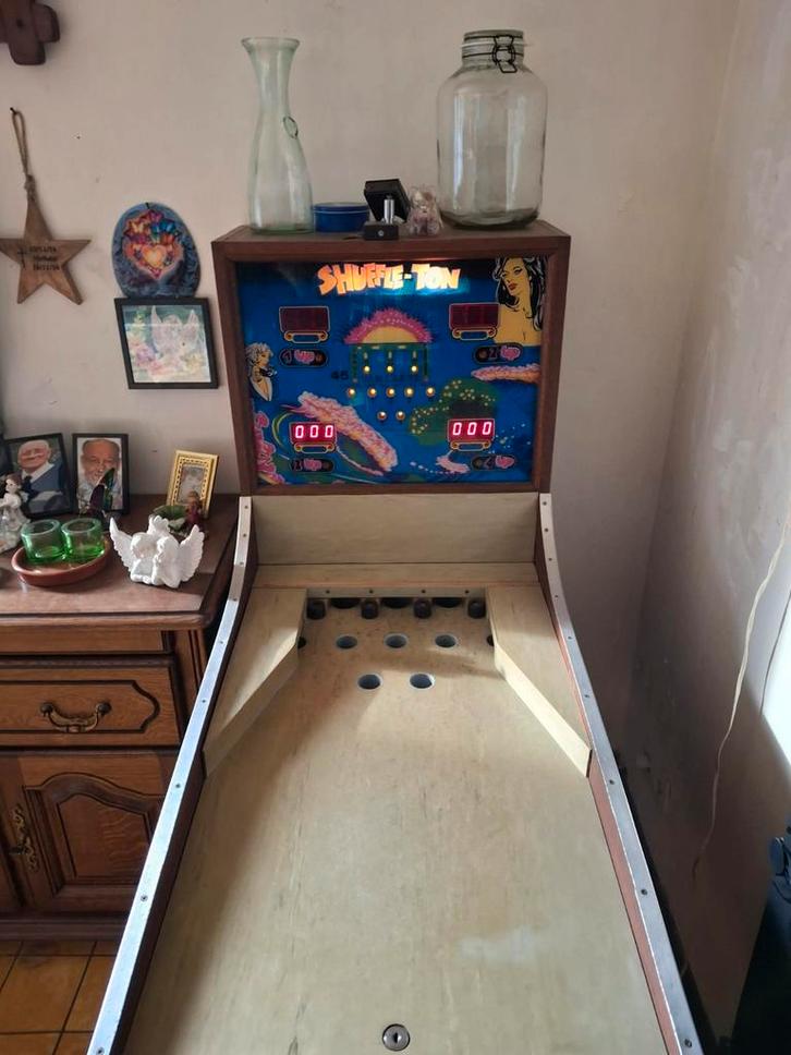 Unieke Vintage Shuffle-Ton Arcade Game (Van Laere) – Werkend, Verzamelen, Automaten | Flipperkasten, Flipperkast, Ophalen