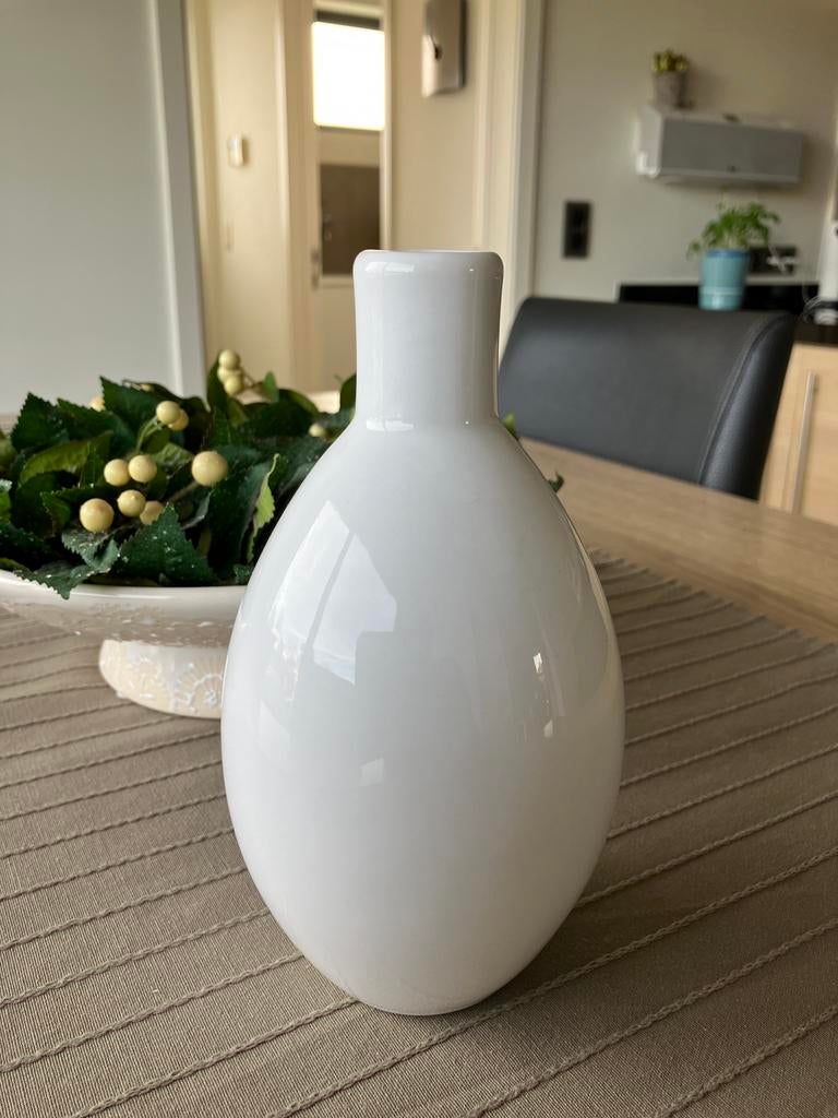 Witte porseleinen kleine vaas ASA Selection, Ophalen of Verzenden, Zo goed als nieuw, Wit