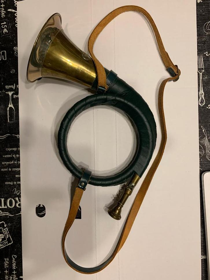 Jachthoorn, Muziek en Instrumenten, Blaasinstrumenten | Hoorns, Zo goed als nieuw, Overige typen, Ophalen of Verzenden