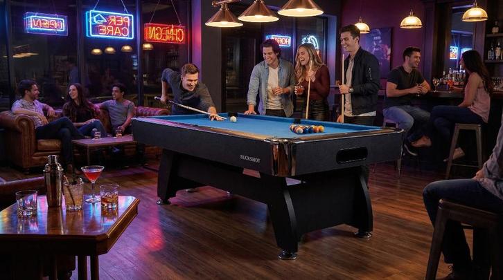 BuckShot Pooltafel 7ft - 8ft Biljart - Incl Bezorging NIEUW, Sport en Fitness, Biljarten en Poolen, Nieuw, Pooltafel, Ophalen of Verzenden