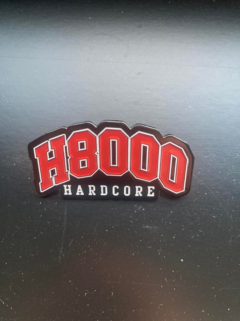 H8000 hardcore pin badge button, Collections, Enlèvement ou Envoi, Neuf, Insigne ou Pin's