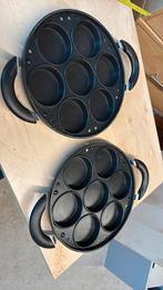 2x takoyaki-pan (doos 56), Enlèvement, Comme neuf, Fonte
