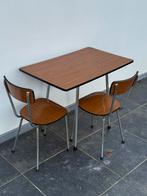 Table à manger et chaises vintage en formica, Enlèvement, Utilisé