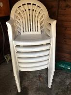 Tuinstoelen, Jardin & Terrasse, Chaises de jardin, Enlèvement, Comme neuf, Plastique, Empilable