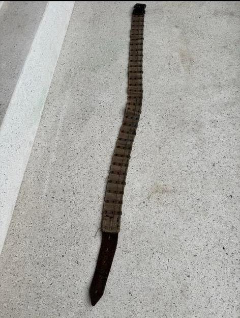 Wo1 Duitse riem trenchart gemaakt van MG band, Verzamelen, Ophalen of Verzenden