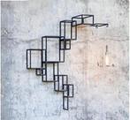 Wandrekken hout en metaal design, Ophalen, Gebruikt