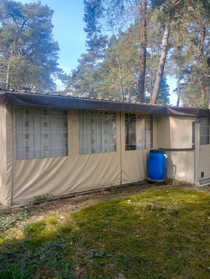 Stacaravan + wintervaste voortent, Caravanes & Camping, Auvents, Utilisé, Enlèvement