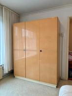 Houten kledingkast vintage met hangruimte & planken, Huis en Inrichting, Kasten | Kleerkasten, Met deur(en), 150 tot 200 cm, Zo goed als nieuw