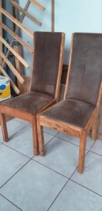 6 eetkamer stoelen leder., Huis en Inrichting, Woonaccessoires | Kamerschermen, Ophalen