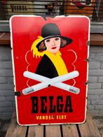 BELGA emaille reclamebord 1953, Verzamelen, Ophalen, Gebruikt, Reclamebord