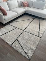 Tapijt streep japandi/ modern geometrisch hoogpolig 230x 160, Ophalen, Gebruikt