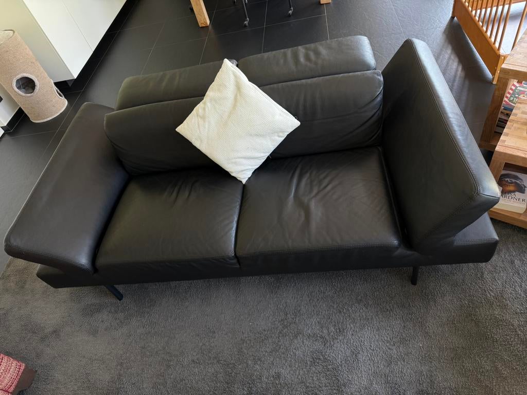 Lederen zetels - zwart, Enlèvement, Utilisé, Cuir, Modern / strak