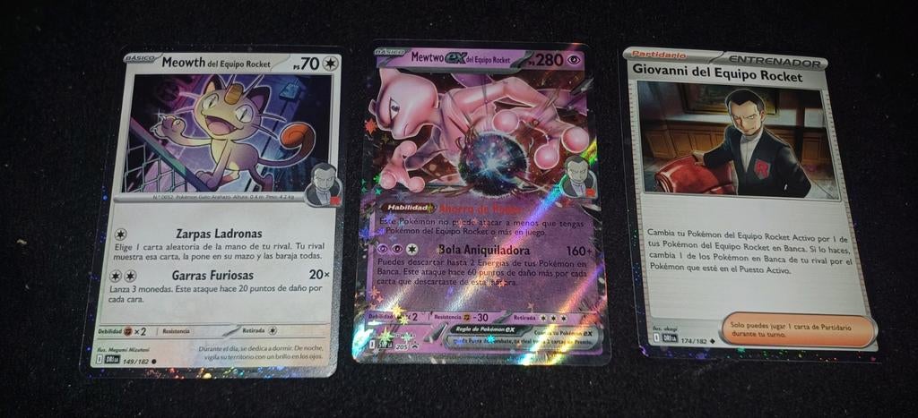 Modern Era: Lotje promo's Team Rocket's Mewtwo Ex Box (SPA), Hobby & Loisirs créatifs, Jeux de cartes à collectionner | Pokémon