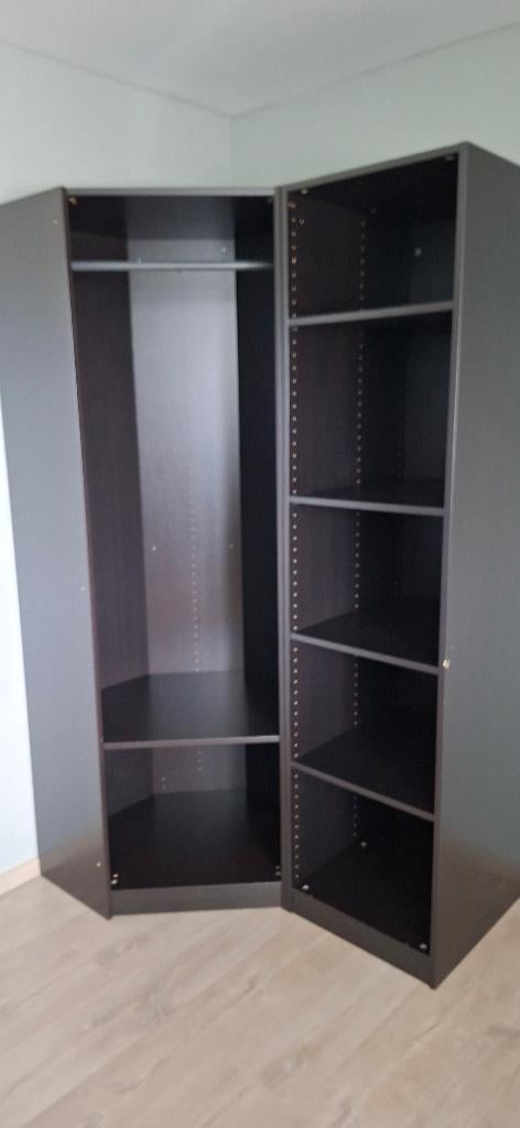 Kleerkast  met hoekkast, Huis en Inrichting, Kasten | Kleerkasten, Gebruikt, 200 cm of meer, 50 tot 100 cm, 50 tot 75 cm, Met plank(en)