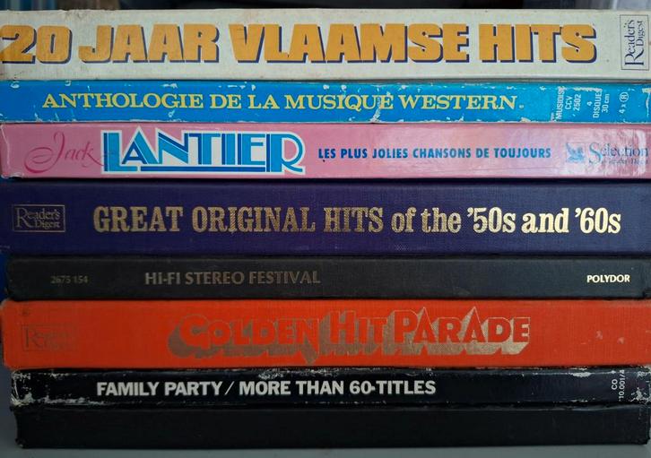 Lot 8 x Box Lp's Vinyl Pop / Rock / instrumental, Livres, Partis & Groupements