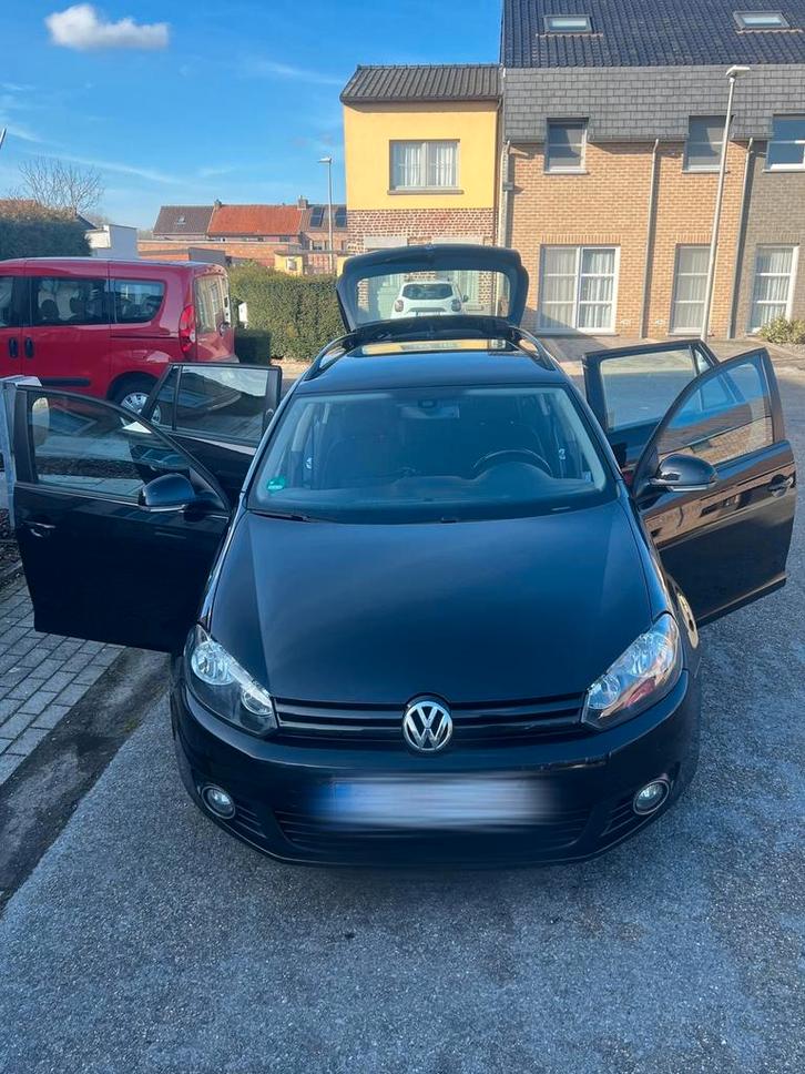 golf 6 break  1.6tdi, Auto's, Volkswagen, Particulier, Golf, Trekhaak, Diesel, Euro 5, Break, 5 deurs, Handgeschakeld, Zwart, Dealer onderhouden