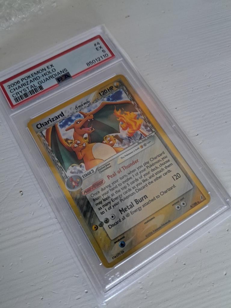 Charizard Holo #4 PSA 5, Enlèvement