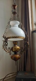 Opaline hangkroonluchter in nieuwstaat, Antiek en Kunst, Ophalen