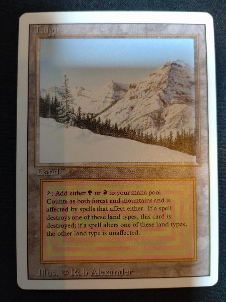 Taiga (Revised), Hobby en Vrije tijd, Verzamelkaartspellen | Magic the Gathering, Ophalen, Zo goed als nieuw, Losse kaart