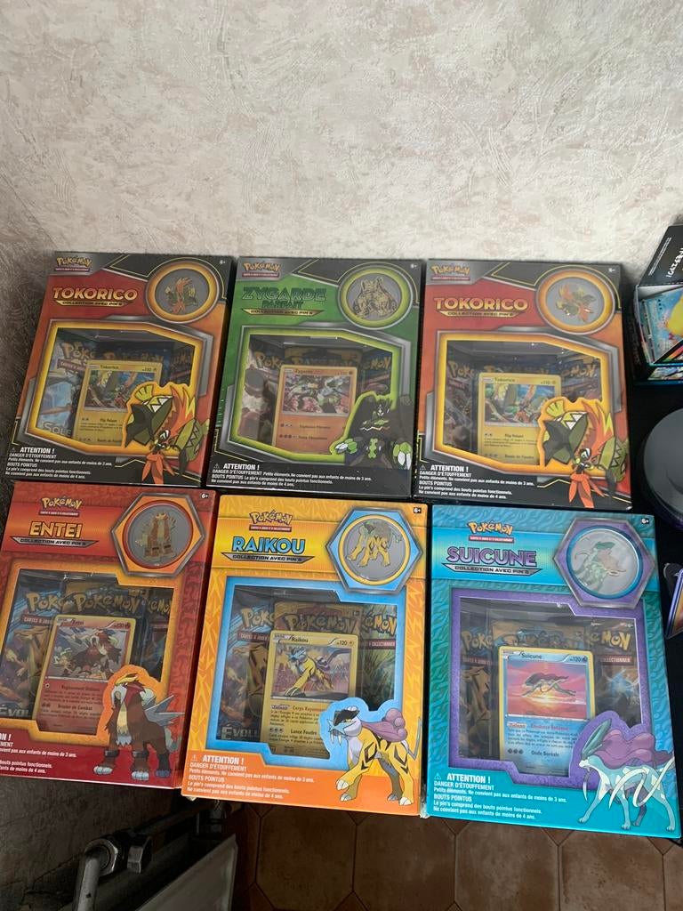 Coffret raikou suicune et Entei tokorico zygarde pokemon, Enlèvement ou Envoi