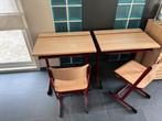 Schoolbank met stoel., Ophalen, Gebruikt
