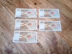 5 x 1000 franken type grety, Postzegels en Munten, Bankbiljetten | België, Ophalen of Verzenden