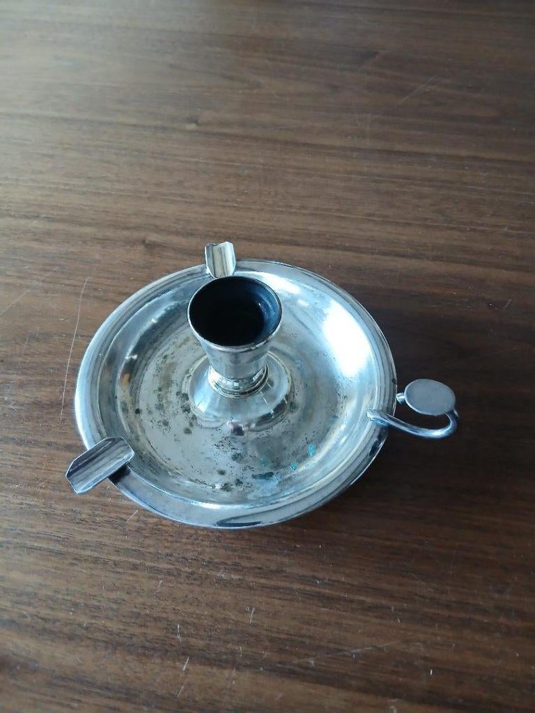 bougeoir argenté, Antiquités & Art, Enlèvement ou Envoi, Argent