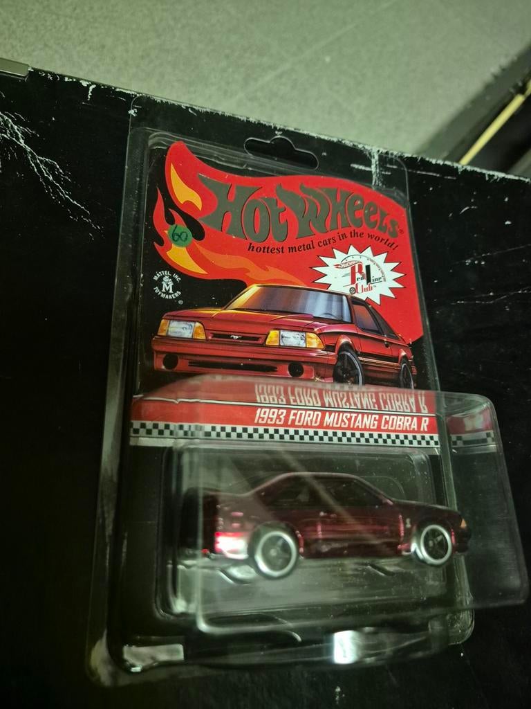 Hotwheels hot wheels 93 ford mustang cobra r rlc, Ophalen of Verzenden