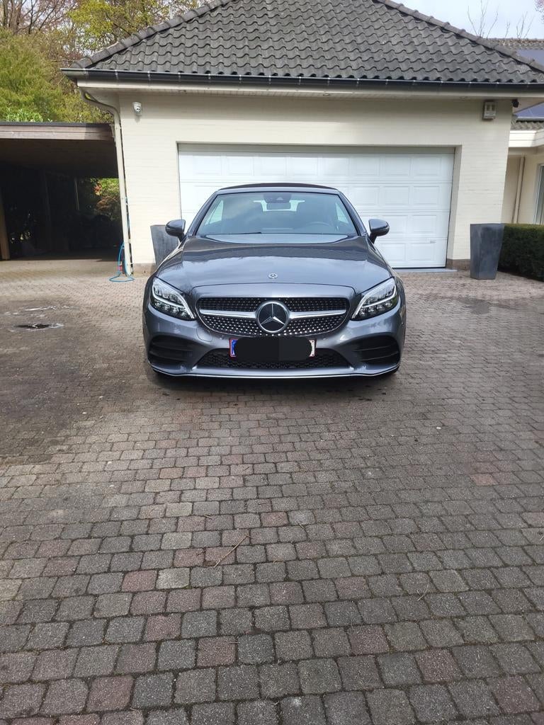 Te koop Mercedes C180 cabrio AMG line facelift, Auto's, Mercedes-Benz, Automaat, Euro 5, Zwart, Cabriolet