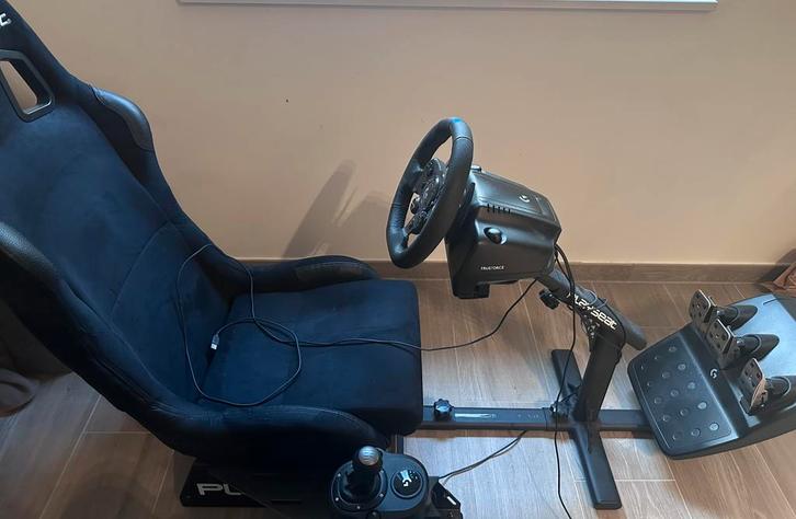 PlaySeat Alcantara + Logitech G923 + Logitech Shifter, Games en Spelcomputers, Spelcomputers | Sony Consoles | Accessoires, Zo goed als nieuw