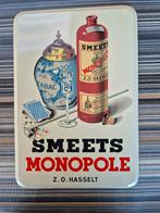 Smeets Monopole genever metalen bord 1951, Collections, Enlèvement ou Envoi, Utilisé, Panneau publicitaire