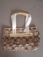 Vintage coach tas, Handtassen en Accessoires, Ophalen, Gebruikt, Bruin, Handtas