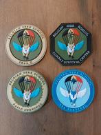 Patch set Belgian Air Force 1 Wing SERE, Verzamelen, Verzenden, Luchtmacht, Embleem of Badge