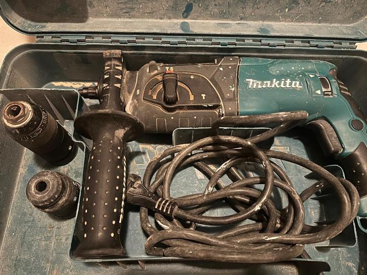Perceuse-Foreuse Makita + coffret, Doe-het-zelf en Bouw, Gereedschap | Boormachines, Gebruikt, Boor- en Schroefmachine, 600 watt of meer
