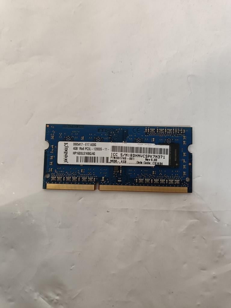 Barrette RAM 4GB DDR3 Kingston, Informatique & Logiciels, Mémoire RAM, Enlèvement ou Envoi, DDR3