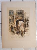 Dessin Jan Korthals (1916-1972) Représentation de Bruges, Enlèvement ou Envoi