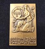 Médaille Harry Elstrom Priba Belgique bronze rare grande, Timbres & Monnaies, Pièces & Médailles, Enlèvement ou Envoi, Bronze