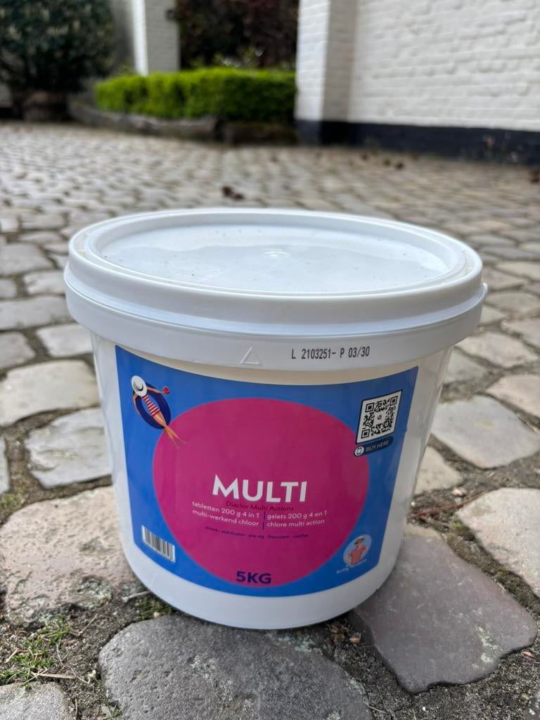 Chloortabletten Multi 4 in 1 5kg, Ophalen, Nieuw
