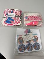 Nouveau lot décorations d'anniversaire à gros points roses, Enlèvement ou Envoi, Neuf, Décoration