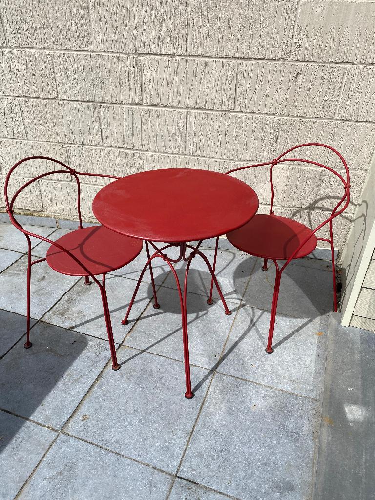 Ensemble Fermob Airloop, Overige materialen, Gebruikt, Bijzettafel, Loungeset