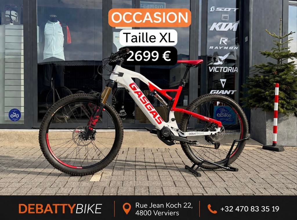 VTT electrique XL Gasgas G.Trail 3.0 Fox factory (160Km), Vélos & Vélomoteurs, Enlèvement, Comme neuf