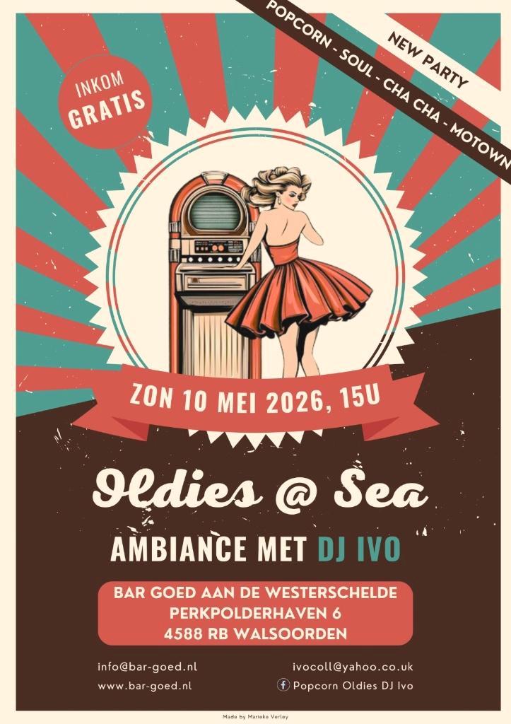 PopcornOldies party 2026 Oldies @ Sea, Muziek en Instrumenten, Overige Muziek en Instrumenten, Gebruikt, Ophalen