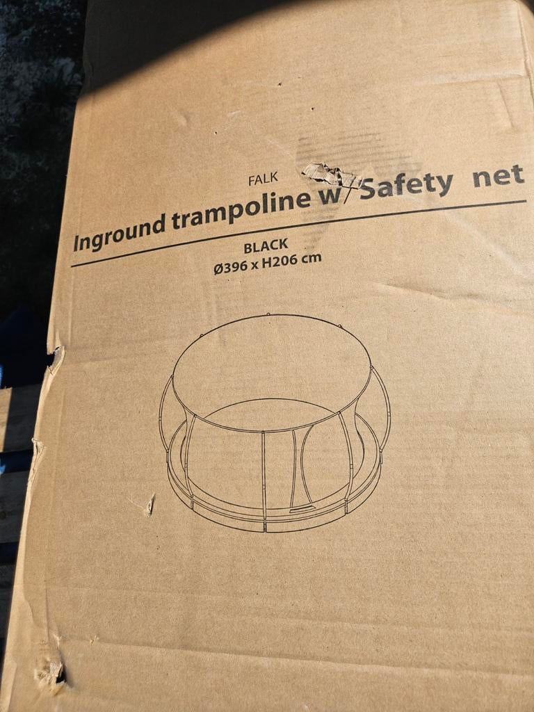 Veiligheidsnet voor trampoline (diameter 3,96), Ophalen