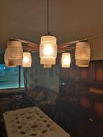 Retro luster 8 armen, Ophalen, Glas