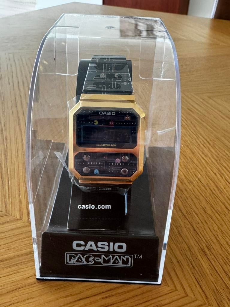 Casio Pac-Man Limited Edition A100WEPC-1B – Nieuw & compleet, Bijoux, Sacs & Beauté, Montres | Enfants, Enlèvement ou Envoi, Neuf