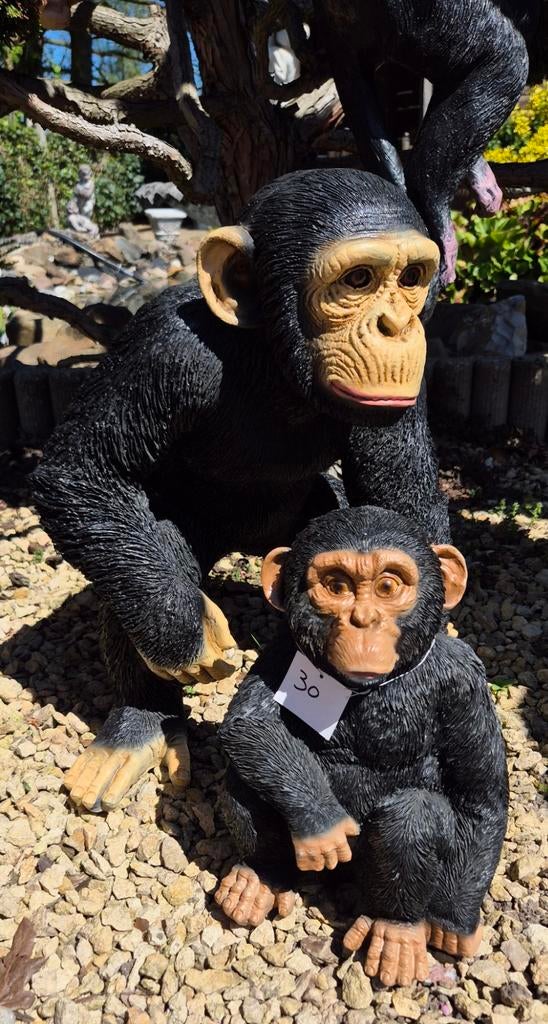 Chimpansee,  2 modellen, Ophalen, Nieuw, Kunststof, Dierenbeeld