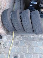 4 winterbanden op stalen velgen maat 195/65/R15, Auto-onderdelen, Ophalen, Gebruikt, 15 inch, Velg(en)