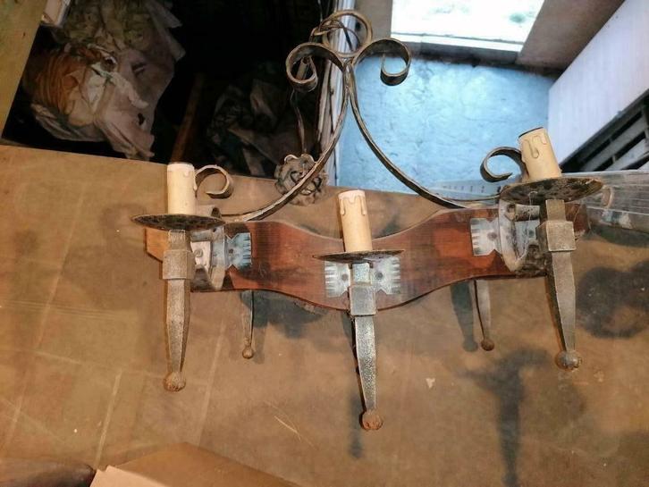 Lot de lustres, Maison & Meubles, Lampes | Lustres, Utilisé, Verre, Bois, Synthétique, Métal, Enlèvement