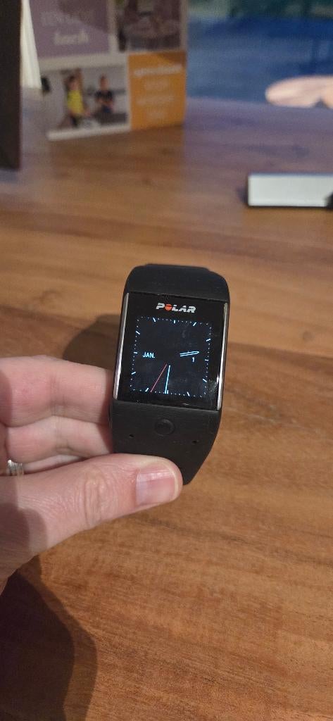 Polar M600 smartwatch + originele oplader, Gebruikt, Zwart, Ophalen of Verzenden, Polar